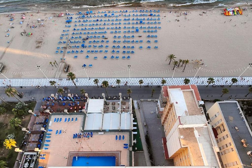 Piso 21 Unico A Pie De Playa En Esquina Lägenhet Benidorm Exteriör bild
